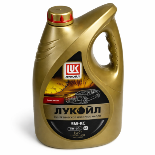 Моторное масло Лукойл ЛЮКС синтетическое SAE 5W-30, API SL/CF, 4 л